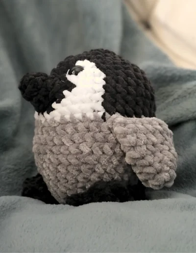 Peluche crochet pingouin