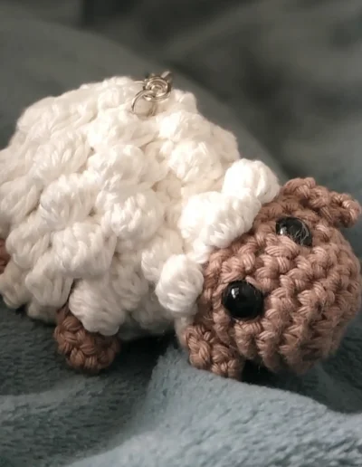 Porte-clé crochet mouton