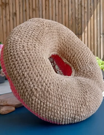 Coussin donuts crochet