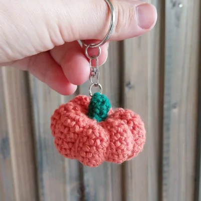 Porte-clé citrouille